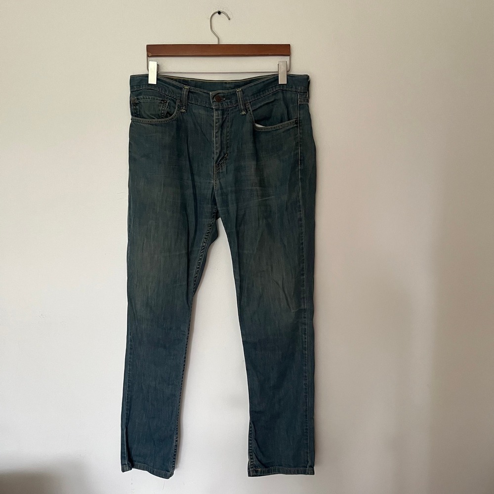 Levis 511 Slim Fit Jeans Mens 34x32 Medium Wash Blue Denim Pants